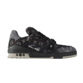 Louis Vuitton Black Monogram Denim Low