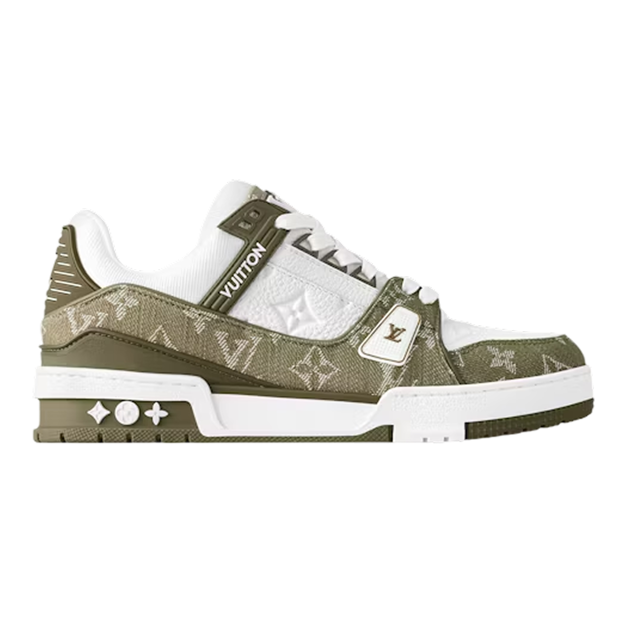 Louis Vuitton White/Khaki Trainer